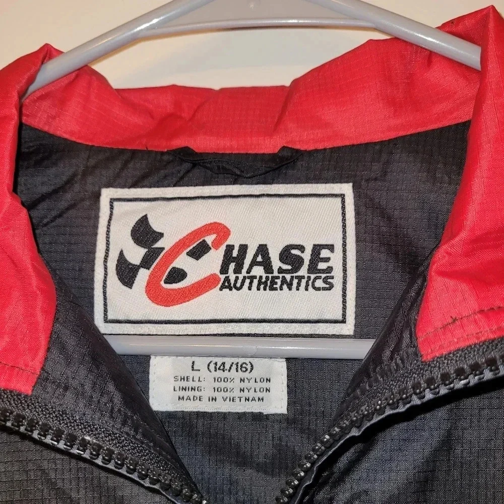 Dale Earnhardt Jr #8 Chase Authentics Jacket size youth L(14/16) black and red